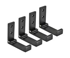 Nrpfell Gancho de Soporte de Montaje en Pared Plegable Gancho de SuspensióN de Tela de Aluminio Soporte de Auriculares Gancho de SuspensióN de Pared para Auriculares