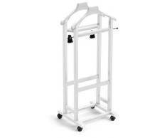 Arredamenti Italia Galán de Noche para Dormitorio Mixer, Madera - Elegante - Percha Doble - Color: Blanco Ar-It il Cuore del Legno