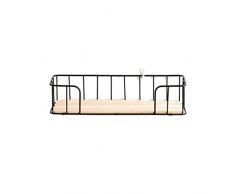 innovadora pared colgantes Hierro cesta de estantería (Punch Free Ganchos Rack Dormitorio pared montado en Partition Estantería para oficina Cocina Dormitorio Cuarto de baño salón