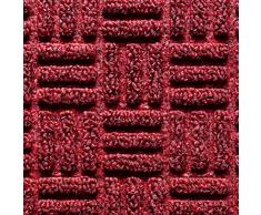 Deco-Mat Felpudo Robusto para Exterior - felpudos Entrada casa - Felpudo Antideslizante con Cepillo de Goma - Alfombrilla para Puerta Delantera - Alfombrillas Rojo - 40x60cm
