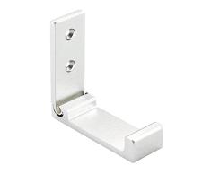 ieenay Soporte de Pared Plegable Auriculares Soporte para Auriculares Aleación de Aluminio Gancho para Colgar en la Pared,Plata
