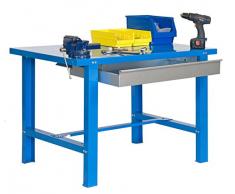 Banco de Trabajo 'BT-6 metal 1200 cajón metálico', Azul, 830x1200x730mm, Simonrack