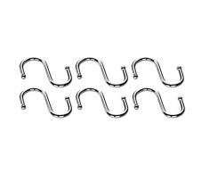 Tescoma 900082 JGO 6 Ganchos Monti, Metal, Acero Inoxidable