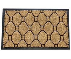 Apollo Felpudo de fibra de coco Patt 60 x 90, color negro