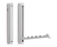Gancho Plegable „ZILLY“ Colgadero Moderno de Admisión Plegable / 140 x 16 mm/Distancia Agujero 128 mm/Negro SO-TECH®