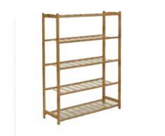 DTZDLL Pequeña de Almacenamiento en Rack de Zapatos apilable multifunción Soporte de bambú Estante Fuerte y Duradero for la Puerta Puerta de Entrada Pasillo (Tamaño: 5 Niveles) Zapatero