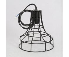 E27 Industrial Iluminación Colgante, Retro Araña de Jaula Metal Vintage Lámpara Decorativa, Moderna Colgante de Luz para Loft Restaurante Coffee Bar