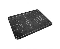COOSUN Calle cancha de Baloncesto Felpudo, Entrada de Forma Cubierta Exterior Alfombra Puerta con Cubierta Antideslizante, (23,6 por 15,7 Pulgadas) 23.6x15.7 Pulgadas Multicolor