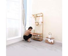 YYHSND Colgador Moderno para Colgar en el Piso y en el Zapato Perchero Rack Dormitorio Reemplazo de casa Simple Banco de Sala de Estar Colgador de Sala de Estar 70 * 31 * 170 cm Perchero
