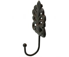 MACOSA HOME – Gancho de Pared en Forma de victorianischer Antiguo Vintage rostig Perchero Toalla Gancho