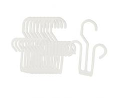 sourcing map Colgador de Repisa de Secado de Plástico para Zapatos de Cuero/Pantuflas - 10 Piezas