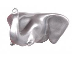 ZOO Capventure Elephant - Gancho de pared (plástico y metal, 5 x 8,5 x 6,5 cm), diseño de elefante, color plateado