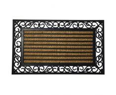 ORYX 5291035 Felpudo Fibra Coco y Goma Rayas 45x75 cm, 45 x 75 cm