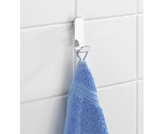Wenko Premium Gancho de Pared, Acrilonitrilo Butadieno Estireno, Plateado, 4x3x7.5 cm