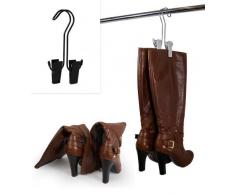Ahorro de espacio de almacenamiento de la suspensión de para zapatos (3 unidades); Para percha, soporte de arranque, pinzas de arranque (plata)