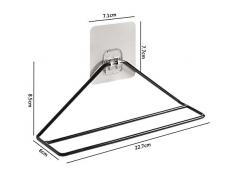 jiele Soporte de pared para zapatos de metal, organizador de zapatos adhesivo para colocar sobre la puerta, negro, talla única