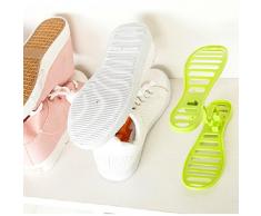 Zapatos rack, hunpta 1 par hogar portátil armario almacenamiento organizador de zapatos soporte de ahorro de espacio