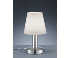 Trio Lighting Trio Tischleuchte TOUCH ME, Weiß, Höhe 24 cm, Ø ca. 14 cm, 599600101 Sobremesas y lámparas de pie E14, 40 W, Blanco