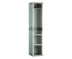 Plastiken Taquilla TITANIUM 35cm color BEIG (176cm de alto x 44cm de hondo x 35 cm de ancho)