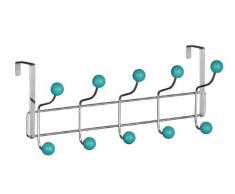 Premier Housewares Perchero, Cromo, Turquesa