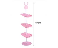 Yosoo Soporte de zapatos porte-chaussures niño organizador de zapatos para 4 pares Rack de zapatos Mignon