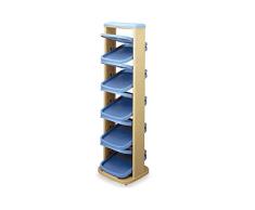 LQxj Organizador de Zapatos Estante de Zapatos Vertical para Sala de Estar, Estante de Zapatos de combinación de múltiples Capas, gabinete de plástico Giratorio extraíble para Zapatos