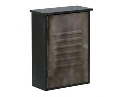 Premier Housewares armario de pared Loft de Nueva York, Negro/Gris