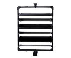 ZTSS Zapatero GiratorioAjustable mostrador telescópico de Arranque Almacenar hasta 18-24 Zapatos de los Pares Sistema Rotatorio Zapatero Puerta de Entrada de Pasillo y baño,Negro