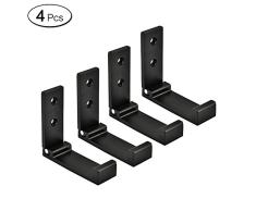 margueras 4pcs gancho plegable gancho para perchero plegable de ropa de baño, negro