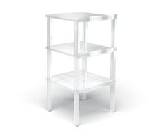 Balvi Zapatero 4X Color traslúcido Soporte almacenaje Zapatos para 4 Pares de Zapatos Utensilio hogar Polipropileno 47,9x23,3x25,5