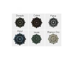 Consola de forja Venus - Blanco con oro, Consola + espejo con 5% de descuento.