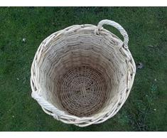 Cesta, Cesta para leña, Paragüero, canasta de, papelera de ratán GR, 2