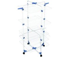 Gimi Modular 3 Tendedero de pie de torre, de acero, 30 m de longitud de tendido