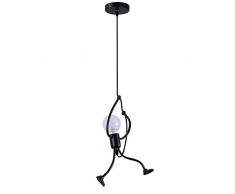 Retro Colgante de luz Vendimia Planchar Dibujos animados Lámpara colgante para Cuarto de niños Habitación Sala de estar Foyer Cocina Bar Bar Baño Balcón Escalera Loft Candelabro Araña de luces
