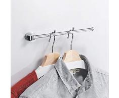 180° Gancho plegable Giro de pared Perchero Hanger Soporte perchas Cocina Dormitorio