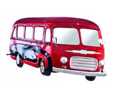 Haku Möbel 89947 perchero de pared, 81 x 46 x 8 cm, rojo/negro