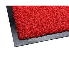 acerto 30205 Alfombrilla antisuciedad Premium Zanzibar Rojo 40x60cm * Extremadamente Resistente * Exterior e Interior * Resistente a Las heladas * Libre de PVC - Limpia Puerta de Entrada Alfombrilla