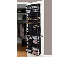 Generic YC-UK2 – 160920 – 42 < 1 & 5984 * 1 > holderack estante S estante de almacenamiento aleatorio Color 26 par para encima de la puerta Soporte Organizador Zapatero para colgar accesorio de bolsillo Holder 26 par de lunares