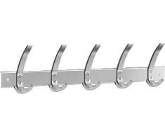 Kerkmann Public 5/10/6404 - Perchero de pared, 65 x 11 x 17 cm, acero, color plateado