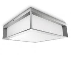 Philips myLiving Aplique E27, iluminación interior, 14 W, gris