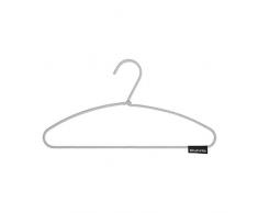 Brabantia 105548 - Perchas de Tacto Suave, Juego de 3, Color Menta, Rosa y Gris Oscuro