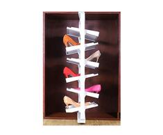ZTSS Zapatero GiratorioZapato giratoria Lleva a Cabo en Rack Ajustable 360 ° Rotatorio Zapato del Soporte Organizador Telescópica Boot Rack, Almacenar hasta 18-24 Zapatos de los Pares (6 Niveles)