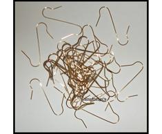 50 pcs Gold Classic ganchos para colgar bolas de Navidad de metal Árbol de Navidad bola colgante