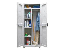 Plastiken 1774B1 - Armario Escobero De Resina Beige