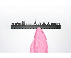 Perchero Ciudad - Paris gris oscuro/acero pulverizado