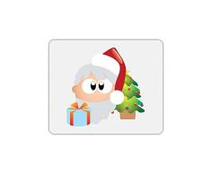 Alfombra de ratón Rectángulo estampado Visage Papá Noel
