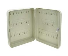 PrimeMatik - Armario de Llaves con 45 Ganchos con Cerradura