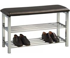 HomeTrends4You 799936 ropa para banco, 80 x 50 x 30 cm, cromado