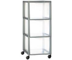 Rotho 447608F096 Orgamix Tower - Cajonera con Ruedas (3 Cajones), color gris