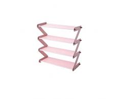 szyzl88 Zapatero Práctico Montado Dormitorio Humedad Prueba Simple GH Tacones Múltiple Capa Plegable Hogar Soporte No Tejido Almacenaje Guardar Espacio (Azul Claro) - Rosa Claro, Free Size